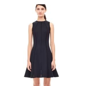 Rebecca Taylor Diamond Textured Black Dress
